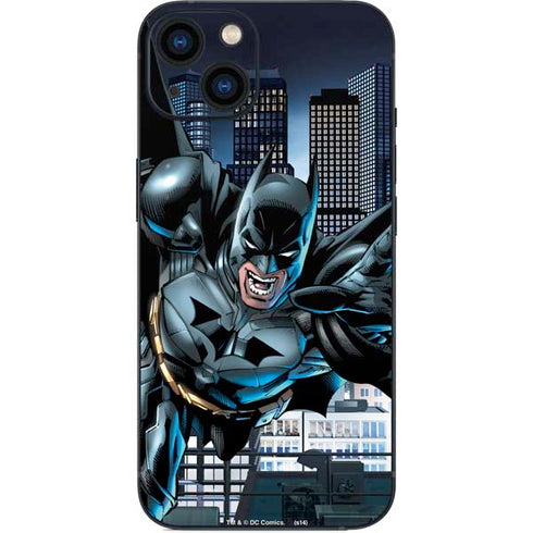 DC Comics Batman Dark Knight Comic Art Action Pose iPhone 14 Plus Skin